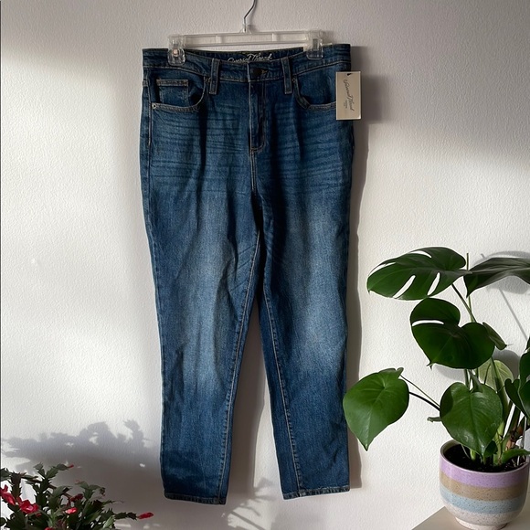 NWT!! UNIVERSAL THREAD // high rise + straight leg jeans // medium blue // soft - Picture 2 of 15